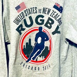 Sweatshirt - New Zealand vs. United States Rugby match at soldier field in 2014.